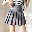 White Women Pleated Skirts Summer High Waist Zipper Girls Dancing JK Mini Skirts Black Fashion Student A Line Faldas 2024