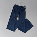 High Waist Pleated Wide Leg Pants for Women Autumn Cross Sexy Peach Hip Micro Flared Yoga Breathable Outdoor Fitness Trousers