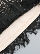 Vestido Longo Feminino com Renda e Alças Finas - Elegante Festa Noite