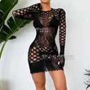 Vestido Mini de Renda com Decote Quadrado e Alças Largas - Elegante Verão