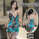 Vestido Feminino Floral com Decote V e Alças - Confortável Renda Costas Abertas Camisola Noite Casa