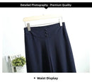 High Waist Wide Leg Pants Women Summer Loose Thin Chiffon Five-Quarter Length Anti-Light Skirt Trendy Casual Trousers