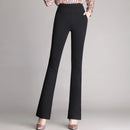 Flare pants female high waist micro trousers work