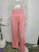 Women's Wide Leg Yoga Pants High Waist Casual Sports Pants