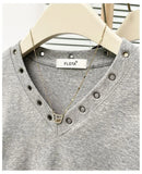 Women's V-Neck Rivet Detail Ruched Short Sleeve T-shirt Casual Slim Fit Crop Top