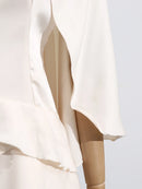 Vestido Curto Feminino com Xale e Amarrão - Sexy Sem Manga Costas Abertas Renda Festa