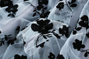 New 2024 Fashion Elegant Floral Summer Tulle Skirt Womens Spring Summer High Waist Pleated Skirts Ladies Blue Maxi Skirt Female