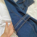 Vestido Jeans Feminino Mini Y2K com Cinto - Streetwear Grunge Verão