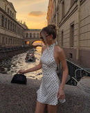 Vestido Mini Assimétrico com Babado e Estampa Floral - Verão Feminino