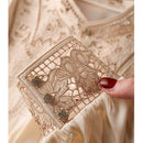 Women's Long Sleeve Blouse - Summer Fashion Embroidery Casual Elegant Top Shirt for Spring Elegant Fashion Women's Clothing