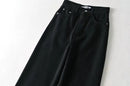 Women's High Waist Jeans 2025 Spring Fall Relaxed Straight Leg Raw Hem Floor-Length Vintage Inspired Daily Uniform