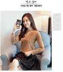 Women Lace Blouse Long Sleeve Fashion Blouses and Shirts Crochet Casual Female Clothing Plus Size Femme Tops