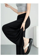 ay Wide Leg Pants Women's High Waist Loose Drapey Cool Casual Trousers Modal Cotton Comfortable Breathable Straight Cut