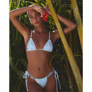 Women's Lace Hollow out Skirt Set Crop Top with Flare Sleeves See through Mini Skirts Summer 2025 Party Sexy Hip Package Outfit
