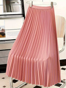 Fashion Elegant Pleated Skirt for Women Faldas Vintage Saias Party Goth Skirts Ropa Mujer Casual Jupe Femme Harajuku Streetwear