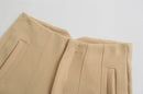 High Waist Solid Pants for Women Casual Basic Ankle Trousers with Pockets Zipper Fly Office Wear Pants Pantalones Mujer