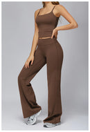 Yoga Pants Flare Leggings Women High Waist Wide Leg Pants Gym Women Fitness Sports Flared Pant Dance Trousers Women shaped Hip