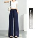 ay Wide Leg Pants Women's High Waist Loose Drapey Cool Casual Trousers Modal Cotton Comfortable Breathable Straight Cut