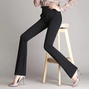 Flare pants female high waist micro trousers work
