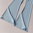 High Waist Pleated Wide Leg Pants for Women Autumn Cross Sexy Peach Hip Micro Flared Yoga Breathable Outdoor Fitness Trousers