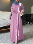 Women's Long Sleeve Lace Robe, Ramadan, Islamic, Arab, Muslim, Bohemian, Luxury Fashion, Spring Vest