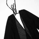 Vestido Mini de Renda com Decote Quadrado e Manga Bufante - Estilo Vintage
