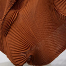 Miyake Pleated Solid Color Semi-skirt 2025 Summer New Irregular Pleated Half-body Skirt Women's Mid-length Bud Skirt