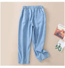 High waisted Jeans For women Summer 2026 New Elastic waisted Loose Washed harem Pants Female Thin Casual Denim Pants With pocket