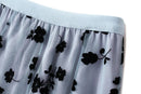 New 2024 Fashion Elegant Floral Summer Tulle Skirt Womens Spring Summer High Waist Pleated Skirts Ladies Blue Maxi Skirt Female