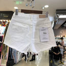 Shorts Women Spring And Summer Ripped Denim Shorts Women's High Waist Irregular White Short Pants Ropa Mujer
