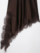 Vestido Mini Feminino com Renda e Poa - Halter Sexy Costas Abertas Verão 2025