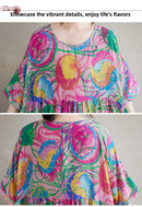 Boho Long Skirt Cotton Linen ort Sve round Ne fiti Flower plus Size Women Casual Summer Dr A-Line Skirt
