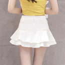 Vintage Denim Mini Skirts Women Summer Sexy Solid Colour Ball Gown Skirts Jeans Female Casual Pocket Slim A-line Mini Skirts