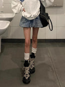 American Vintage Denim Skirt Women Street Sexy Bud Mini Skirt High Waisted Harajuku Y2K Puff Casual Preppy Style Chic Skirt