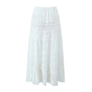 Lace Skirt Set Dress Summer Women Beach Holiday Sexy Cotton Matching Set Outfits Spring White 2 Pcs Vestidos Female Set 2025