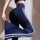 Women Yoga Flare Leggings Fitness Push Up High Waist Wide Leg Pants Gym Elastic Tights Exercise Sport Pants Bell Bottomed
