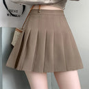Pleated Tennis Skirt Pink High Waist Box Pleat Mini Skirt Women Miniskirt Teen-Girl Spring Summer Schoolgirl Preppy Outfit