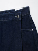 Women Casual Navy Blue Denim Shorts Set V-neck Short Sleeves Cropped Shirt High Waist Solid Color Shorts Skirt Female Suits