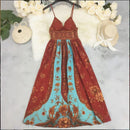 Vestido Longo Feminino Floral sem Alças - Elegante Maxi Verão