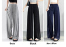 ay Wide Leg Pants Women's High Waist Loose Drapey Cool Casual Trousers Modal Cotton Comfortable Breathable Straight Cut