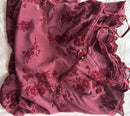 French Vintage Sexy Spaghetti Straps Flowers Short Dress Bungundy Black