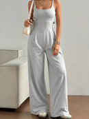 Macacão Feminino Halter com Costas Abertas e Calça Longa - Casual Elegante