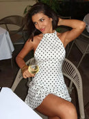 Vestido Mini Assimétrico com Babado e Estampa Floral - Verão Feminino