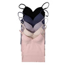 Sexy Women Crop tops Padded spaghetti strap Tank Top Women  built in bra off shoulder Camisole Seamless Tank Lingerie Underwear