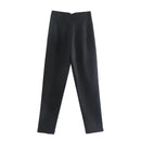 MUJER Office Wear High waist Pants for Women Formal Pants Office outfits Pencil Trousers Black Pink White Fashion Ladies Pants