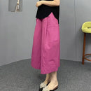 Women High Waist Bloom Wide Leg Pants Summer Quick Dry Breathable Loose Cropped Pants Plus Size