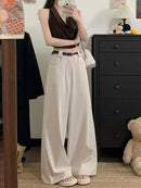 Women's High Waist Wide Leg Pants Casual Loose Flowy Trousers