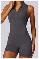 Macacão Feminino Fitness Slim sem Manga - Esportivo Casual