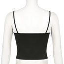 Sexy Spaghetti Strap Tank Tops Fashion Women White Solid Basic Sleeveless Y2K All-Match Crop Top Casual Streetwear Harajuku Tees