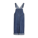 Jardineira Jeans Feminina Wide Leg com Bolsos - Todas as Estações